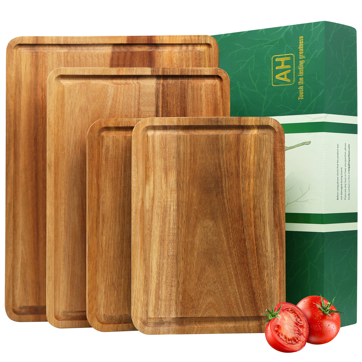 AZRHOM Extra Large Walnut Wood Cutting Board for Kitchen 24x18 Cheese –  AzrHom