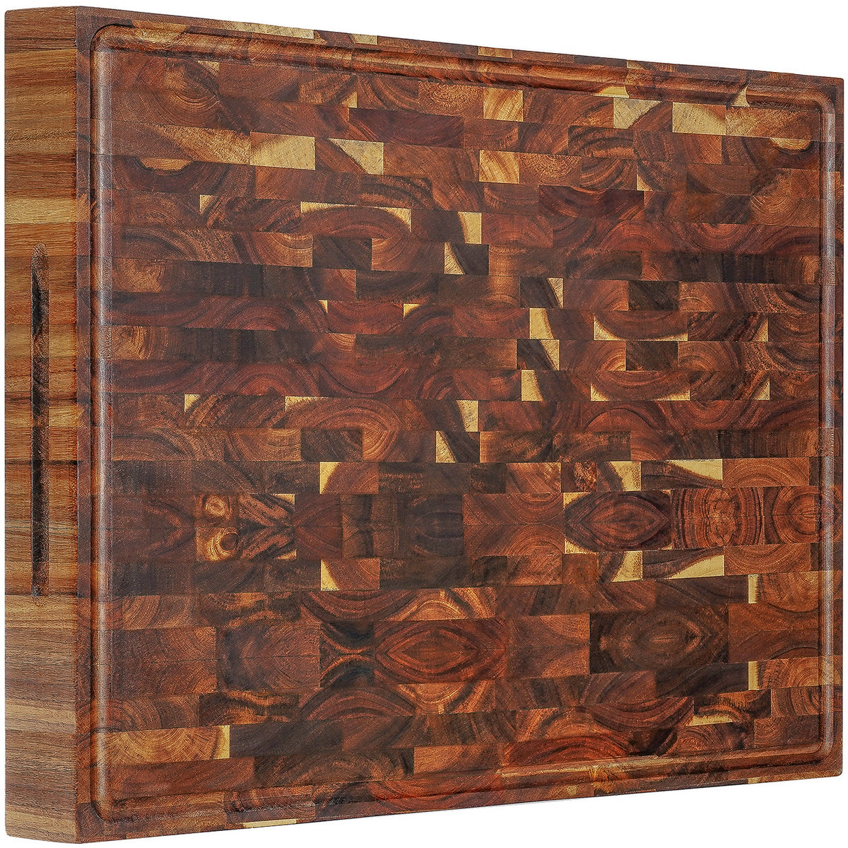 AZRHOM Large Walnut Wood Cutting Board for Kitchen 18x12 (Gift