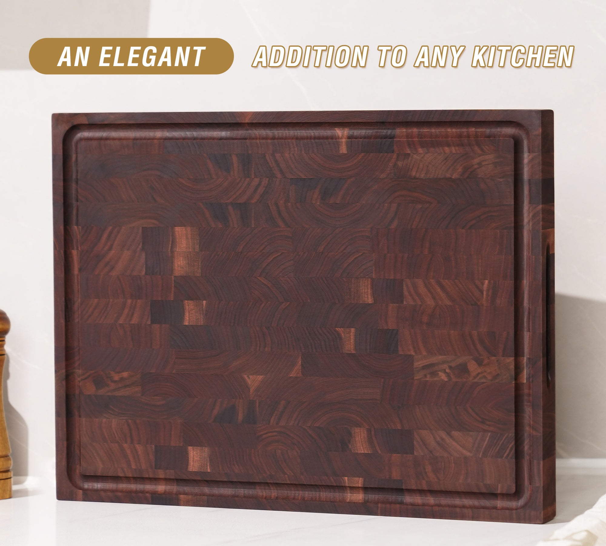 Extra Large Walnut Wood Cutting Board – YumCrunch